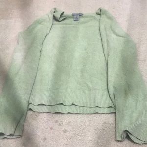 Soft green sweater